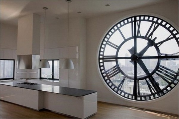 Оригинальные часы на кухню
