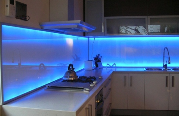подсветка кухни светодиодной лентой