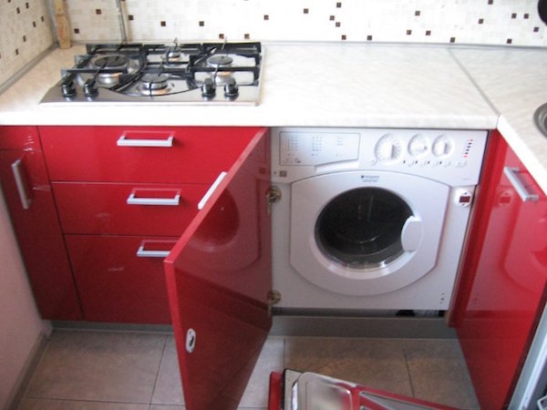 Стиральная машина на кухне в хрущевке (77 фото)